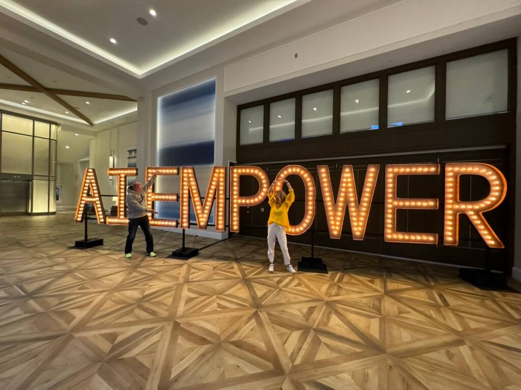 AI Empower signage